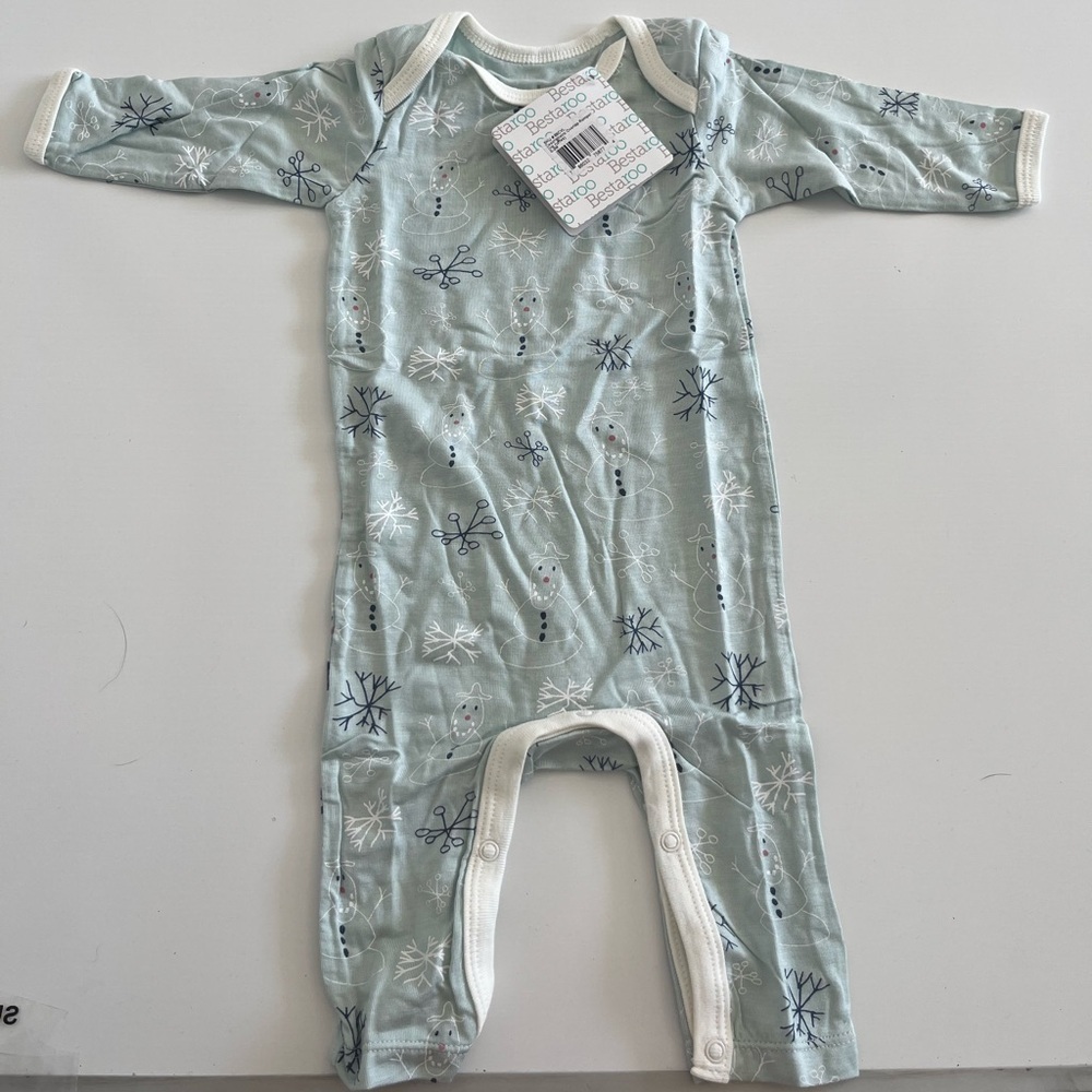 NWT bestaroo snowman Cozy Blue Kids Pajama - Picture 5 of 5